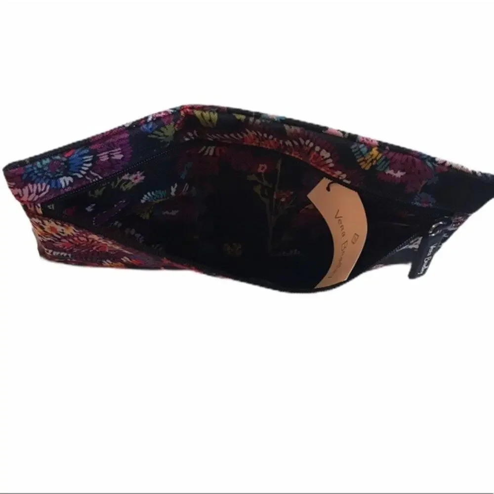 Vera Bradley Pencil Pouch Midnight Wildflowers